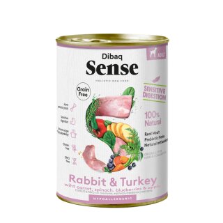 DIBAQ Sense getreidefrei Kaninchen & Ente 380g